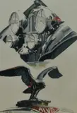 Alvis by Jill Healing, watercolor, offered Jul 2024