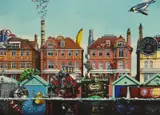 Climate Model by Alberto Martinez, oil on canvas, offered Jul 2024