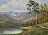 Loch Morlich (Glen More, Cairngorms) by Jack R. Mould, oil on canvas, offered Jun 2024