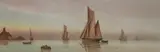 A maritime landscape depicting a fishing fleet by Garman Morris, watercolour, offered Jun 2024