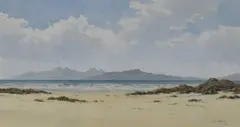 Achateine, Ardnamurchan by Ken Ferguson, watercolour, offered Jun 2024