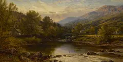 An idyllic countryside landscape by Alfred Augustus Glendening, Sr., 1902, oil on canvas, offered May 2024