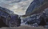 Evening Light, Mewslade by Jennifer Wheten, pastel, offered May 2024