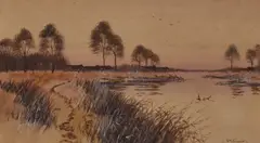 Possibly Norfolk by Frederick Gordon Fraser, watercolour, offered May 2024