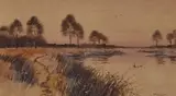 Possibly Norfolk by Frederick Gordon Fraser, watercolour, offered May 2024