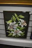 A still life by M Critchley, oil on board, offered Mar 2024