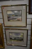 Evening on the Sands at Galmpton, Devon by Bardy Crewdson, watercolor, offered Mar 2024