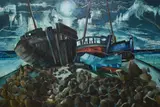Moonglow Whitstable by G.W.R Melsome, oil on board, sold Mar 2024