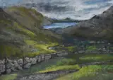 Wastwater from Moses Trod by Jenny Ottewell, pastel, sold Mar 2024
