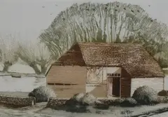 Barn at Headcorn by Michael Chaplin, print (other), offered Mar 2024