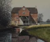 Shalford Mill by Paul Bisson, etching, offered Mar 2024