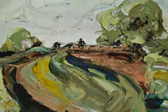 Untitled by William Edgar Mayer, oil on board, sold Feb 2024