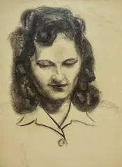 An assorted collection of loose preparatory drawings and by William Edgar Mayer, drawing, sold Feb 2024