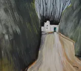 The Road II' and 'White House II by William Edgar Mayer, oil on board, sold Feb 2024