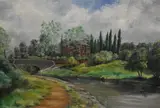 Peak Forest Canal by Kenneth Miles, acrylic, offered Feb 2024