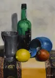 Pewter Mug, Lemon, & Apple by Gary Craig, oil on canvas, sold Feb 2024