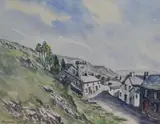 Chapel Stile by Norman Lang, watercolour, sold Feb 2024