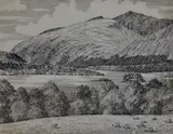 Ben Cruachan by Alfred Wainwright, ink, offered Feb 2024