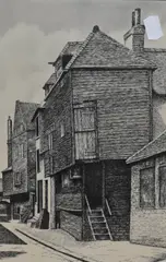 Old Folkestone by E.W. Tooze, 1954, ink, offered Feb 2024