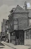 Old Folkestone by E.W. Tooze, 1954, ink, offered Feb 2024