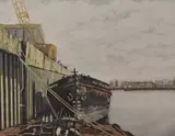 The Wharf by Patricia Langmead, print (other), sold Feb 2024
