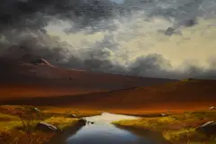 Last Light by Brian Horswell, oil on canvas, offered Jan 2024
