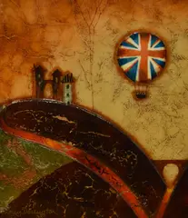 Flying The Flag by Kerry Darlington, mixed media, sold Jan 2024