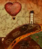 Love Is In The Air by Kerry Darlington, mixed media, sold Jan 2024