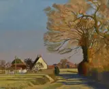 Smuggler's Cottage by Dennis Robinson, acrylic, offered Jan 2024