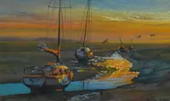 Evening Visual by Dennis Oakes, pastel, offered Jan 2024