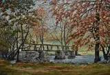 White Moss Common, Rydal Water by W. Bamford Clarkson, 1971, oil on board, offered Jan 2024