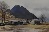 Tryfan from Gwern Gof Isaf by James Ingham Riley, watercolour, sold Jan 2024