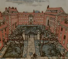 s Proof, 'St Catherine's College, Cambridge University by Julian Trevelyan, print (other), sold Jan 2024