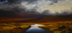 Last Light by Brian Horswell, oil on canvas, offered Dec 2023