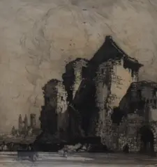 St Andrew by Hedley Fitton, etching, sold Dec 2023