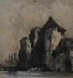 St Andrew by Hedley Fitton, etching, sold Dec 2023
