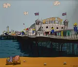 Brighton Actually by Dylan Izaak, print, offered Dec 2023