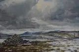 On Buckden Pike by James Ingham Riley, watercolour, offered Dec 2023