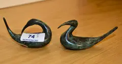 Cormorants by Guy Taplin, bronze, sold Dec 2023