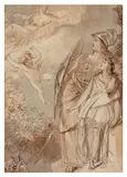 Minerva Protecting Telemachus from Venus & Cupid by Alfred Edward Chalon, watercolour, sold Jan 2026
