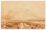 Mountain of the Grande Chartreuse from Grenoble by Thomas Allom, watercolor, offered Jan 2026