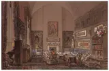 The living room by Amadéo Preziosi, watercolour, sold Jan 2026