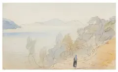 Santa Maura by Edward Lear, watercolour, sold Jan 2026