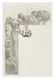 Letter L: Illustration for Paroles d’un croyant by Félicité de Lame by Carlos Schwabe, pencil, offered Jan 2026