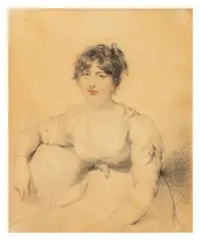 Portrait of Hon by Thomas Lawrence, pencil, offered Jan 2026