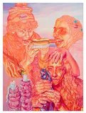 Right of Passage by Hannah Lupton Reinhard, oil and rhinestones on canvas, offered Dec 2025