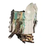 Ebb Tide by Jess Skelton, Stoneware, Black clay with lava glazes Unsigned, offered Dec 2025