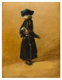 Costume portrait of a Southern Italian lady by Von Haugk, oil on paper, offered Dec 2025