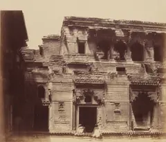 Ruins of Palace Front by John Murray, print, sold Nov 2025