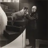 Le Corbusier With His Dog Pinceau by Robert Doisneau, Silver gelatin print, printed later, image size, sold Nov 2025